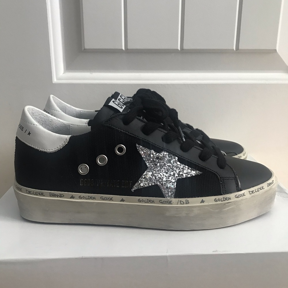 RARE EXCLUSIVE Golden Goose Star Glitter Sneakers - Picture 6 of 14